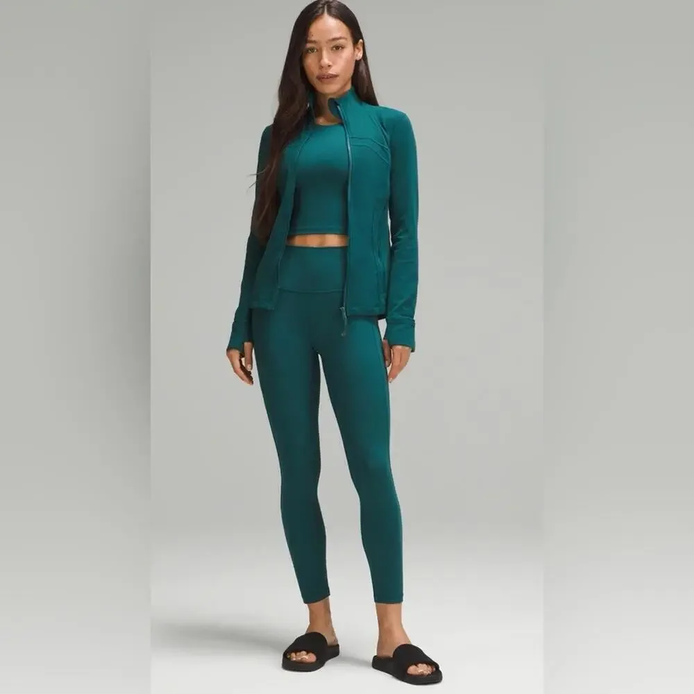 Lululemon Cropped Define Jacket *Nulu in Storm Teal Size 2